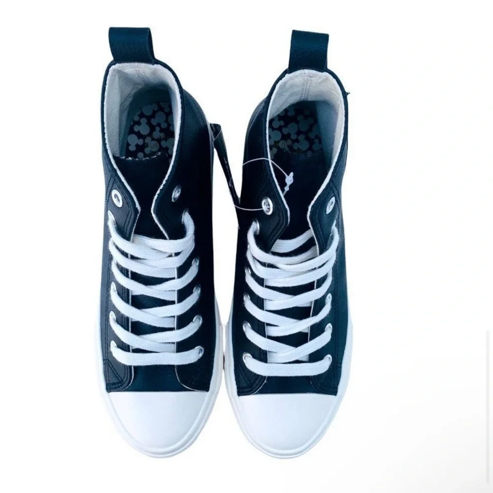 Disney Mickey Mouse Black/White High-Top Sneakers